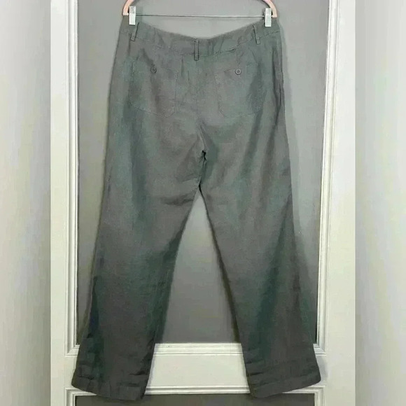 Cynthis Rowley Linen Gray Pants (215) - Picture 3 of 13
